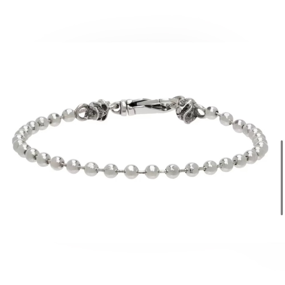 EMANUELE BICOCCHI  Sterling silver 
Ball Chain Bracelet